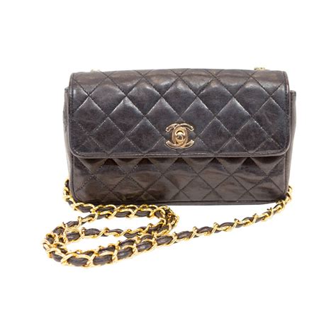 black quilted chanel bag - black chanel cross body bag.